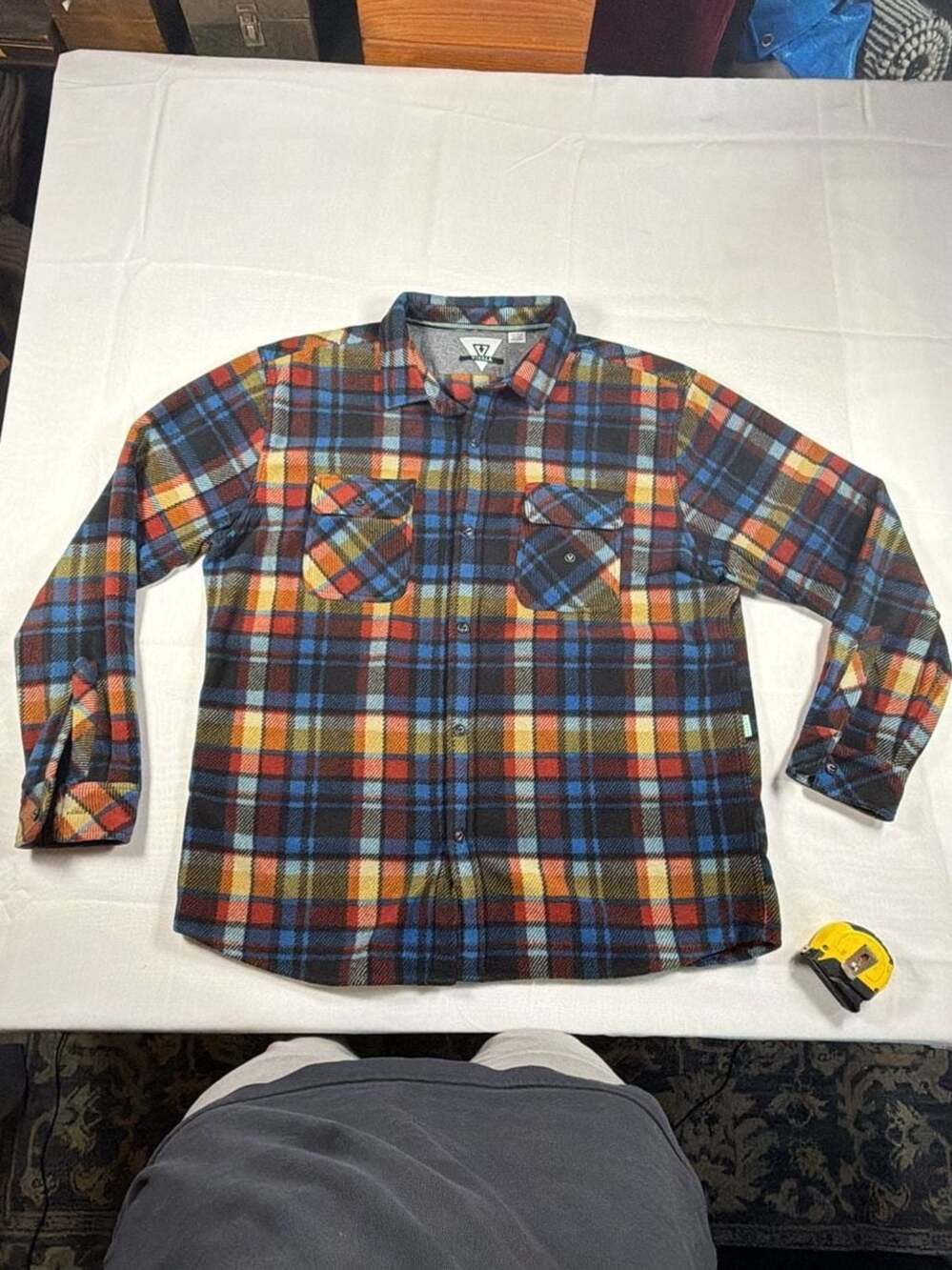 Vissla Eco-Zy Polar Long Sleeve Plaid Flannel Shirt